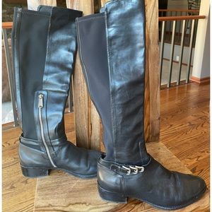 Size 8 1/2 Donald J Pliner tall black boots